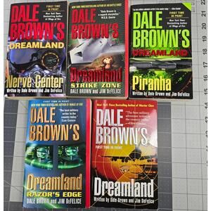 Dale Brown Lot of 5 Paperback Books Military Novels Best Selling Author 2000's